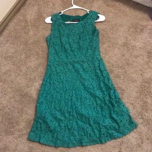 Emerald green dress